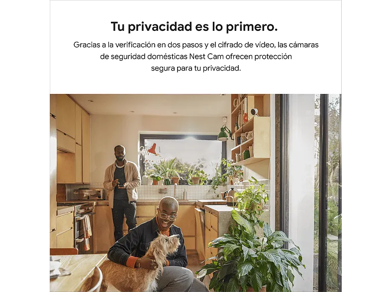 Cámara Wi-Fi de vigilancia con cable Google Nest Cam de interior