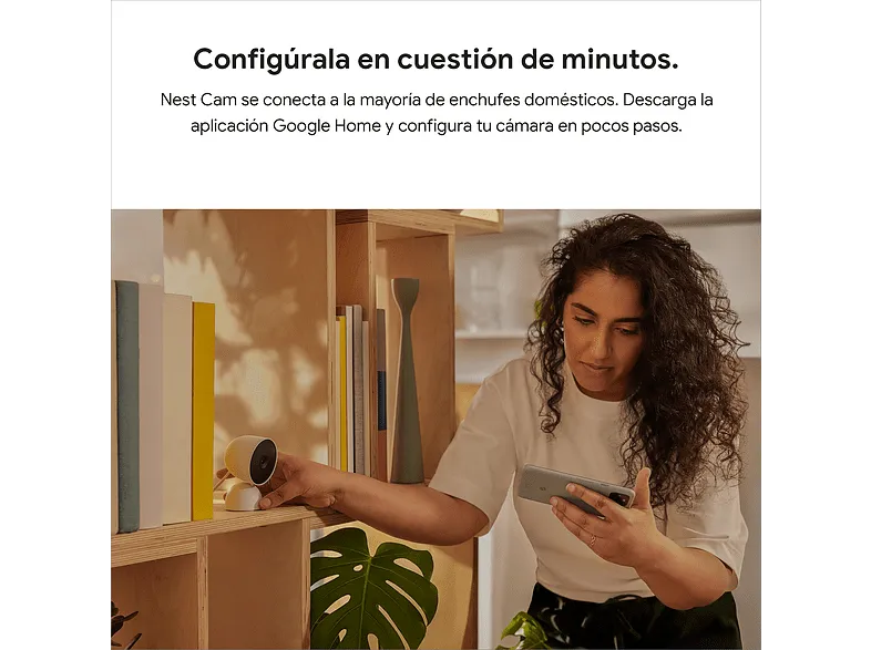 Cámara Wi-Fi de vigilancia con cable Google Nest Cam de interior
