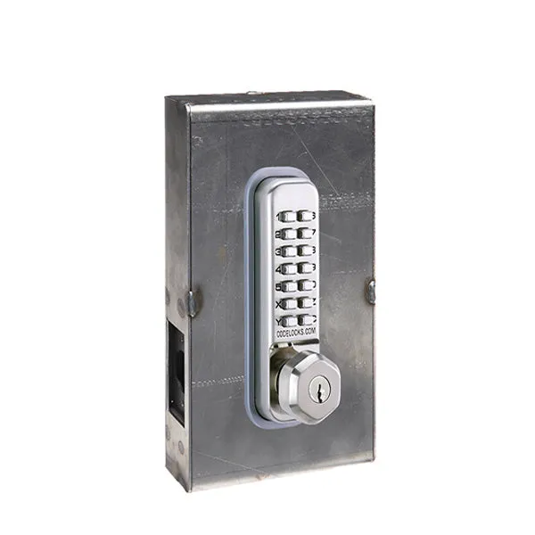 CodeLocks - CL255 Gate Box Kit - Mechanical Lock - Light Duty - Dual Backset Deadlatch 2 3/8" -  2 3/4" - Mortise Tubular Latchbolt Gate Box Kit - Holdback Feature - Optional Key Override - Optional Finish - Fire Rated - Grade 2