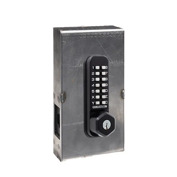 CodeLocks - CL255 Gate Box Kit - Mechanical Lock - Light Duty - Dual Backset Deadlatch 2 3/8" -  2 3/4" - Mortise Tubular Latchbolt Gate Box Kit - Holdback Feature - Optional Key Override - Optional Finish - Fire Rated - Grade 2