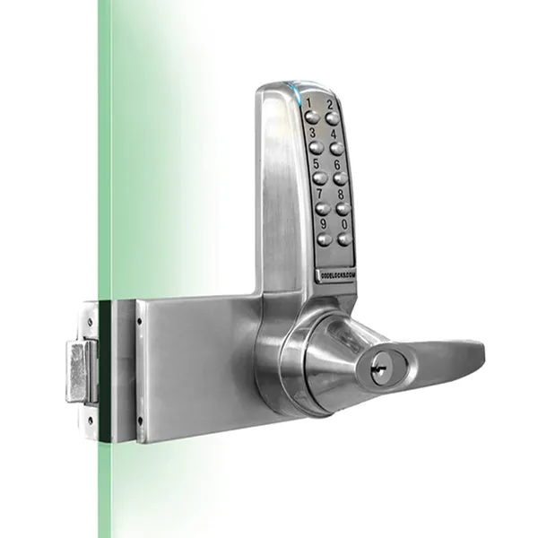 CodeLocks - CL4000 - Electronic Glass Door Lock - Optional Handing - Brushed Steel