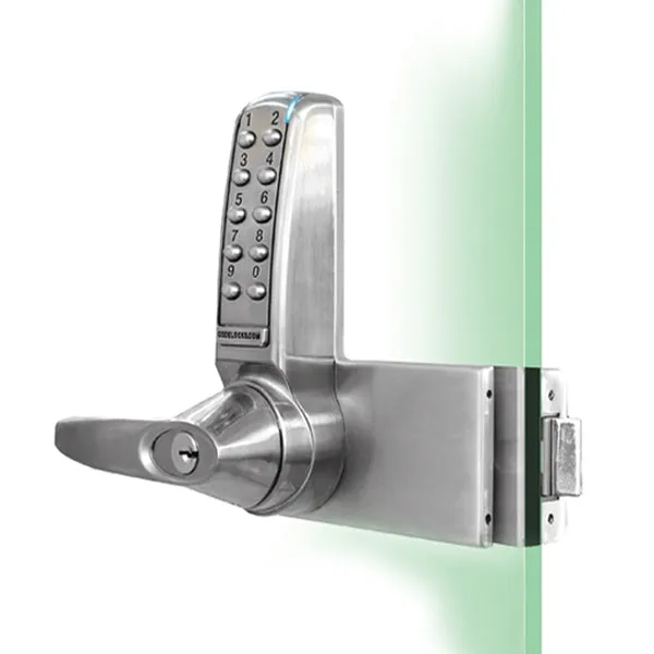 CodeLocks - CL4000 - Electronic Glass Door Lock - Optional Handing - Brushed Steel
