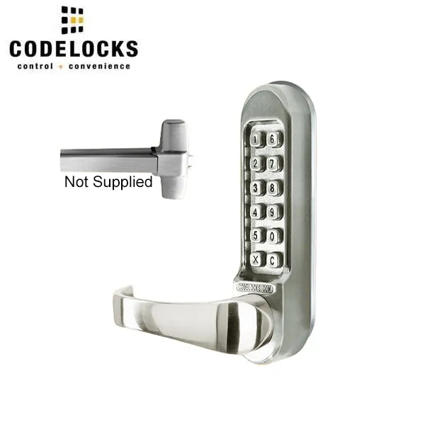 CodeLocks - CL500 - Mechanical Lock Exit Trim - Heavy Duty - Optional Backset - Panic Access Kit - Optional Finish