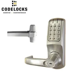 CodeLocks - CL5000 / CL36R - Electronic Door Exit Trim with 36" Panic Rim Exit Device - Heavy Duty - 2 3/4" Backset - Panic Access Kit