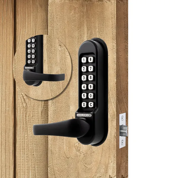 CodeLocks - CL510 - Mechanical Lock - Heavy Duty - Optional Backset - Tubular Mortise Latchbolt - Double Sided - Optional Finish