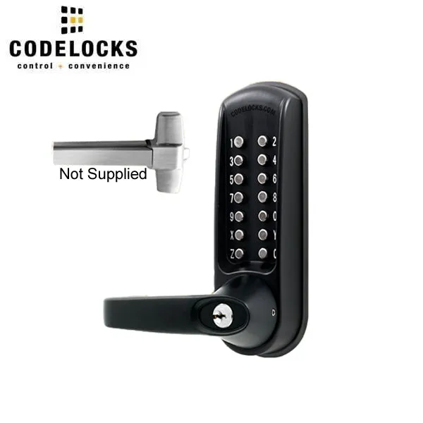 CodeLocks - CL600 - Mechanical Lock - Heavy Duty - 2 3/4" Backset - Panic Access Kit Exit Trim - Optional Finish - Grade 2