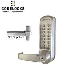 CodeLocks - CL600 - Mechanical Lock - Heavy Duty - 2 3/4" Backset - Panic Access Kit Exit Trim - Optional Finish - Grade 2