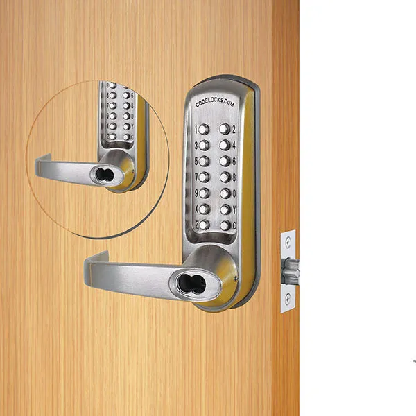 CodeLocks - CL615 - Mechanical Lock - Heavy Duty - Optional Backset - Tubular Latchbolt - Double Sided - Passage Function - Optional Cylinder Prep - Optional Finish - Grade 2