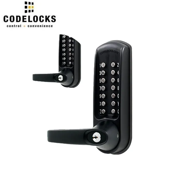 CodeLocks - CL615 - Mechanical Lock - Heavy Duty - Optional Backset - Tubular Latchbolt - Double Sided - Passage Function - Optional Cylinder Prep - Optional Finish - Grade 2