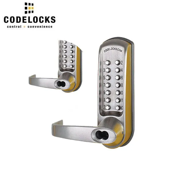 CodeLocks - CL615 - Mechanical Lock - Heavy Duty - Optional Backset - Tubular Latchbolt - Double Sided - Passage Function - Optional Cylinder Prep - Optional Finish - Grade 2