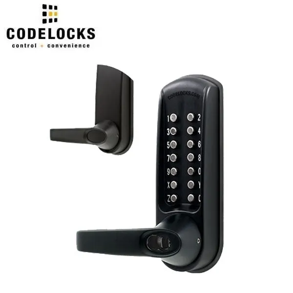 CodeLocks - CL615 - Mechanical Lock - Heavy Duty - Optional Backset - Tubular Latchbolt - Passage Function - Optional Cylinder Prep - Optional Finish - Grade 2