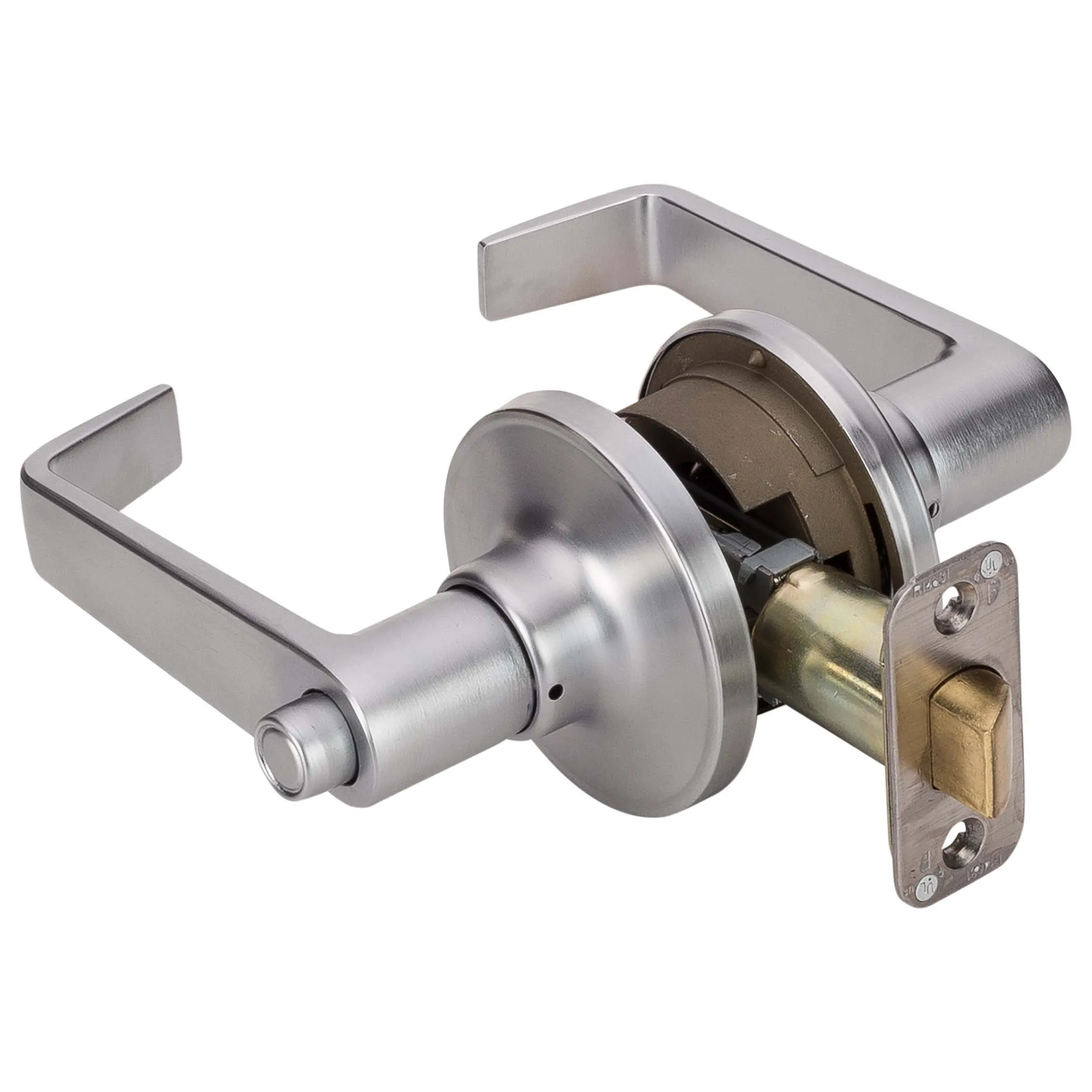 Commercial Door Lever Set Bed / Bath / Privacy Function, UL Fire Rated, ANSI 2, Atlas Collection