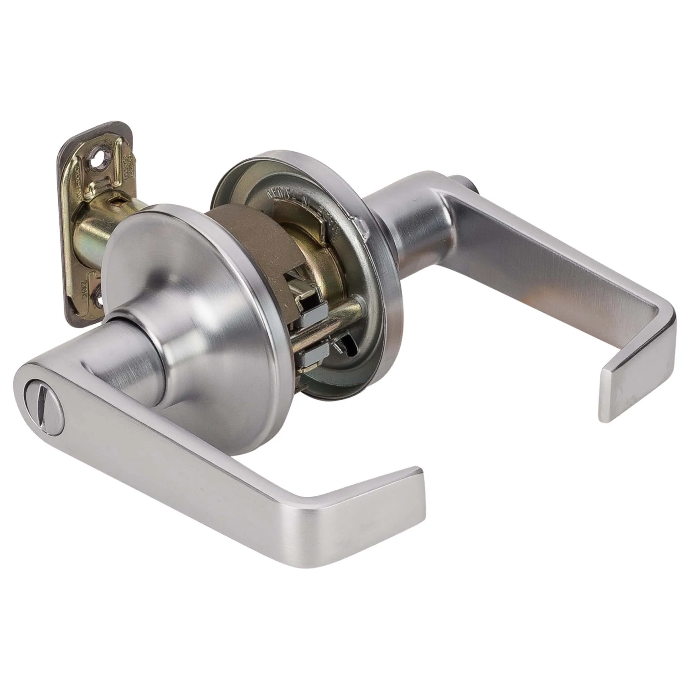 Commercial Door Lever Set Bed / Bath / Privacy Function, UL Fire Rated, ANSI 2, Atlas Collection