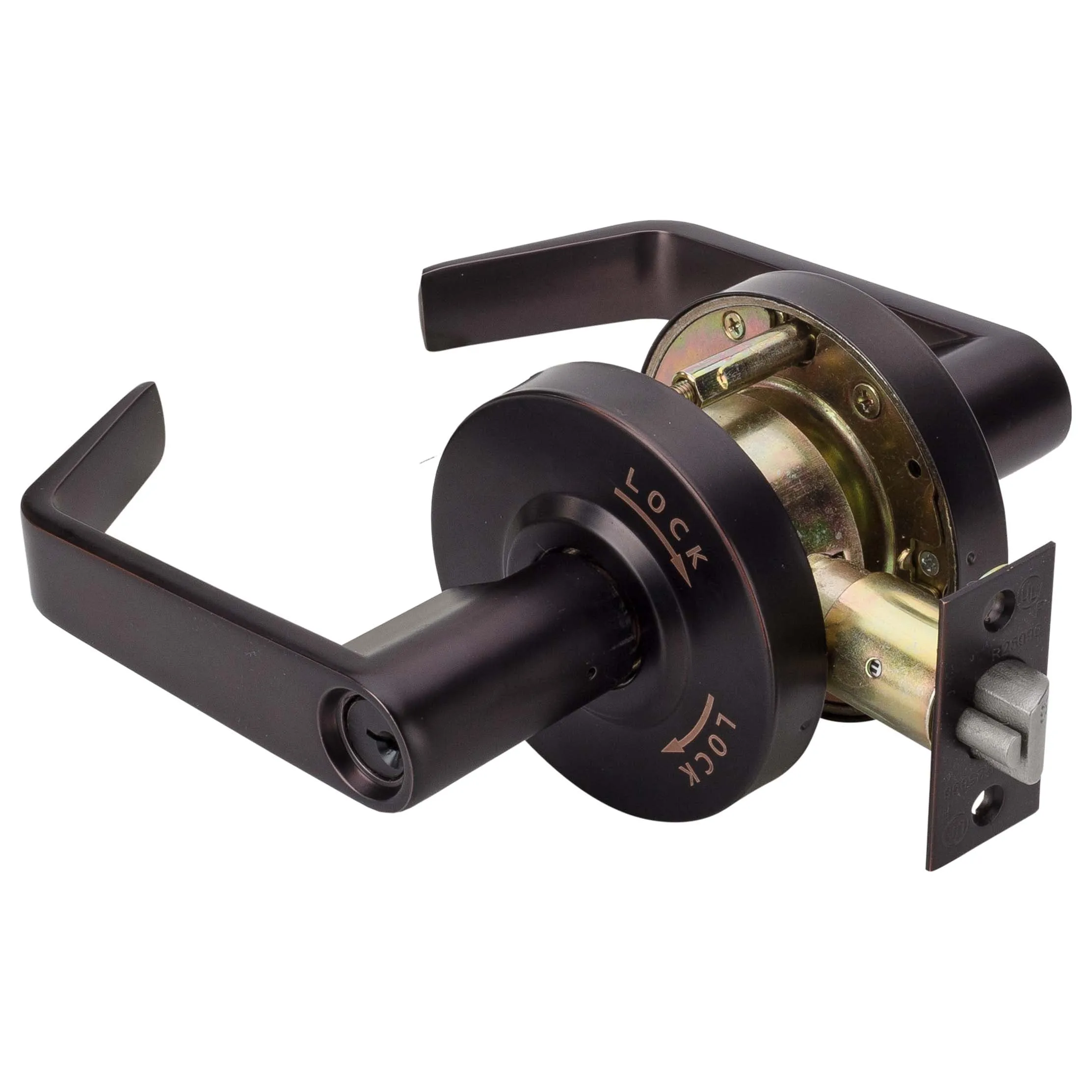 Commercial Door Lever Set Intruder Classroom / Keyed Function, UL Fire Rated, ANSI 2, Vigilant Collection