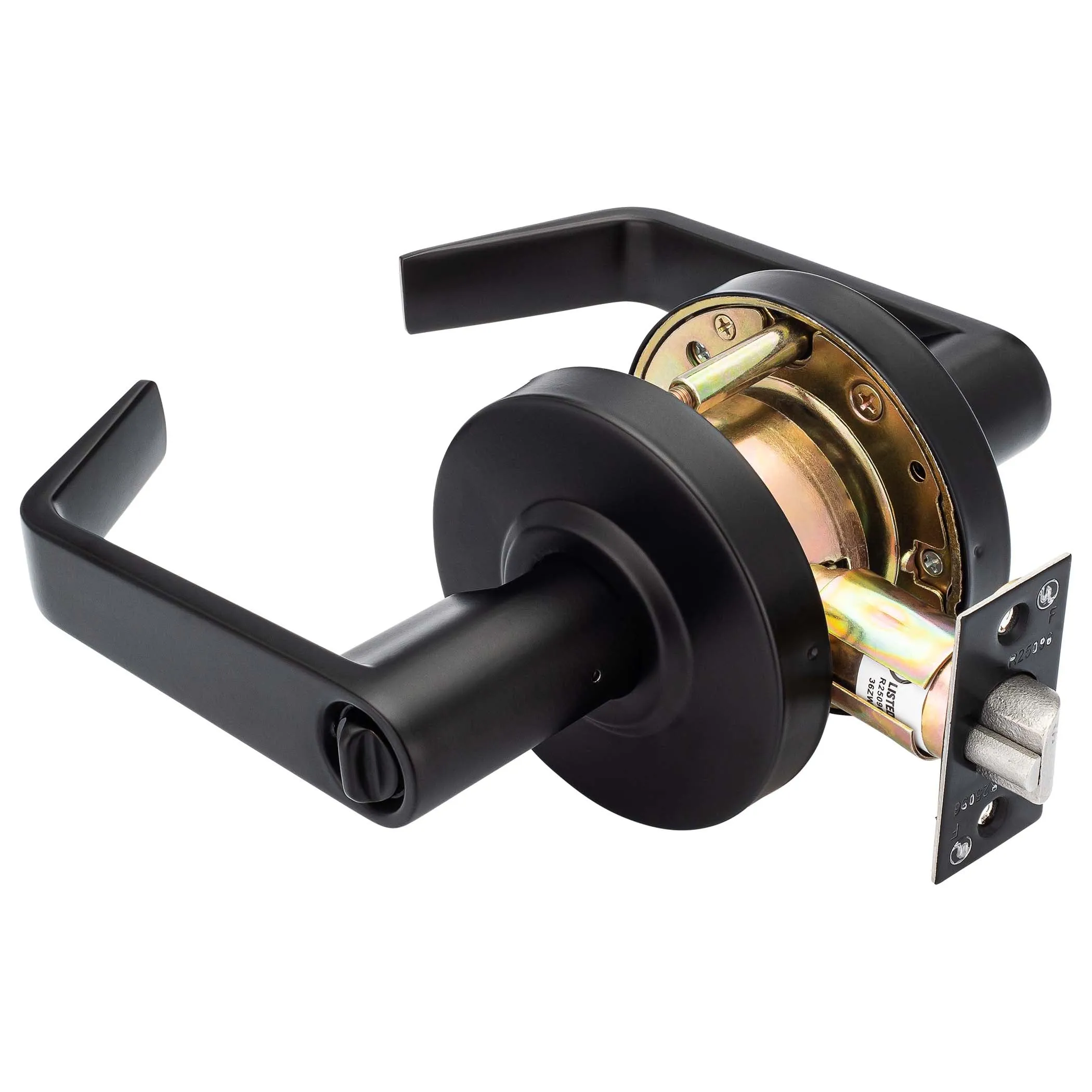 Commercial Door Lever Set Keyed / Entry Function, UL Fire Rated, ANSI 2, Vigilant Collection