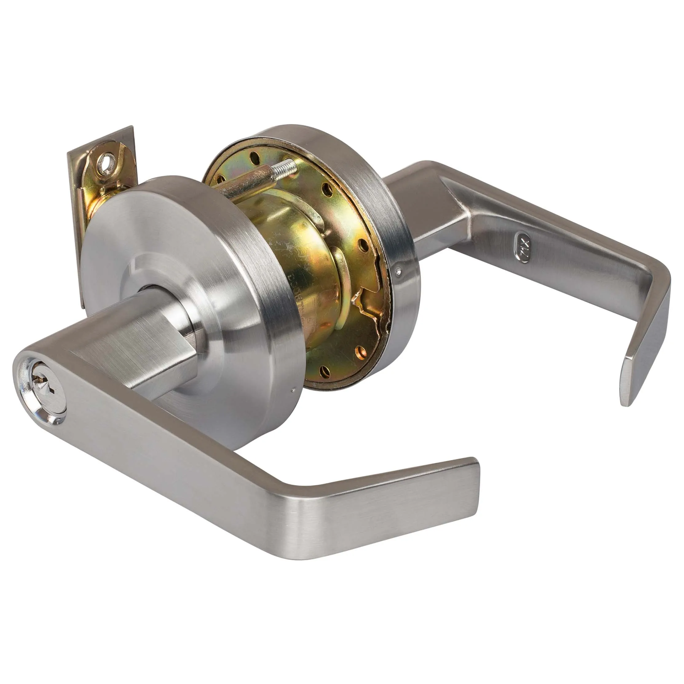 Commercial Door Lever Set Keyed / Entry Function, UL Fire Rated, ANSI 2, Vigilant Collection