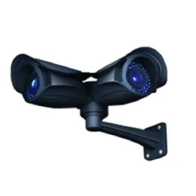 CONQUEROR - Security CCTV Bullet Dual Camera Waterproof Outdoor Surveillance Camera with IR Night Vision and Aluminum Metal Housing