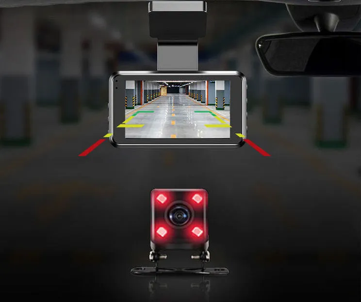 Dash Cam Front And Rear 1080P High-definition WiFi Dual Dash