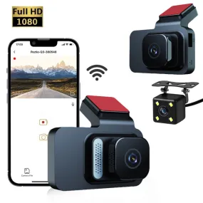Dash Cam Front And Rear 1080P High-definition WiFi Dual Dash