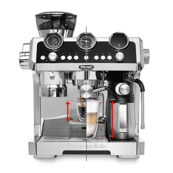 DeLonghi La Specialista Maestro Hot & Cold Brew Bean to Cup Coffee Machine - Silver | EC9865.M