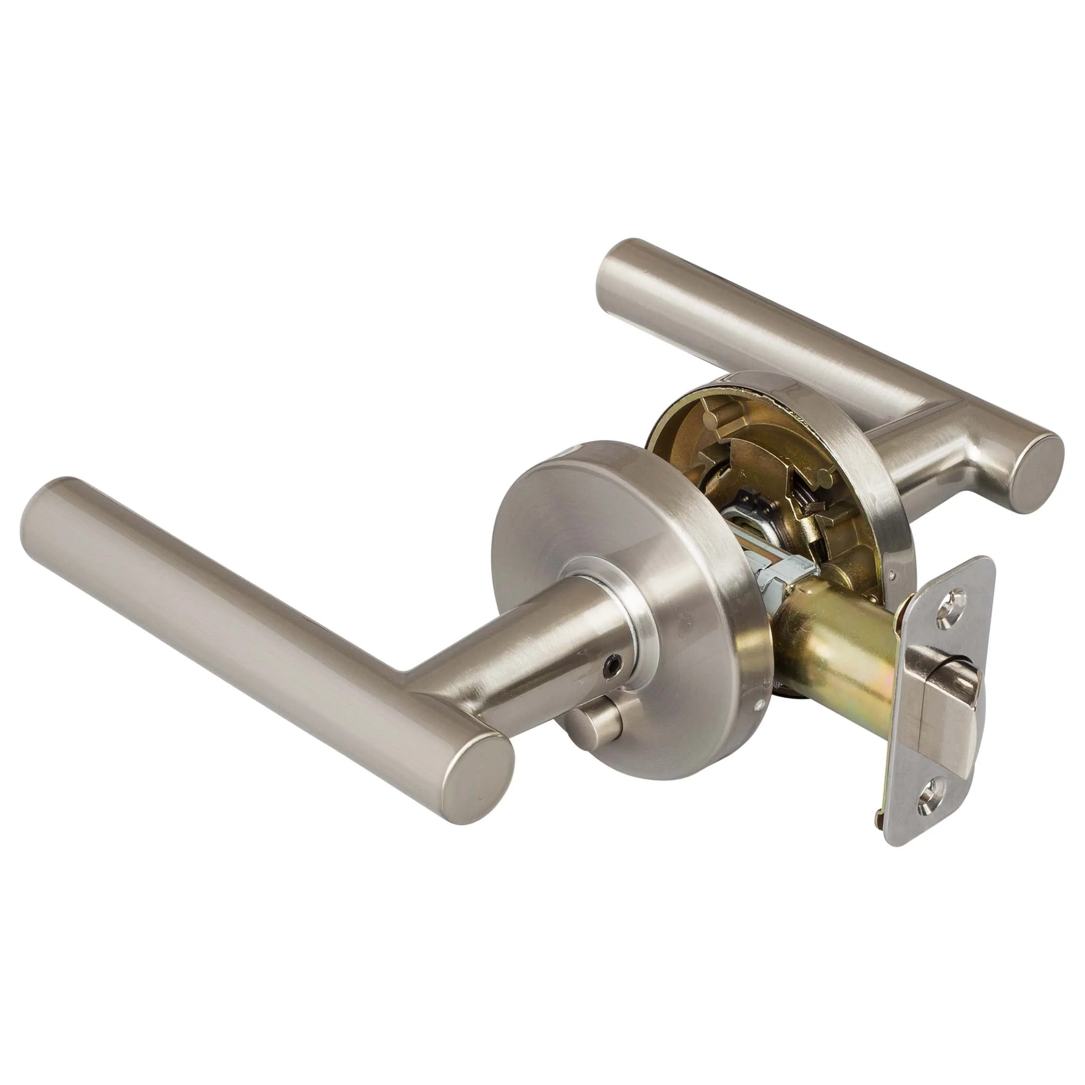 Door Lever Set Bed / Bath / Privacy Function Contemporary Style Riley Collection