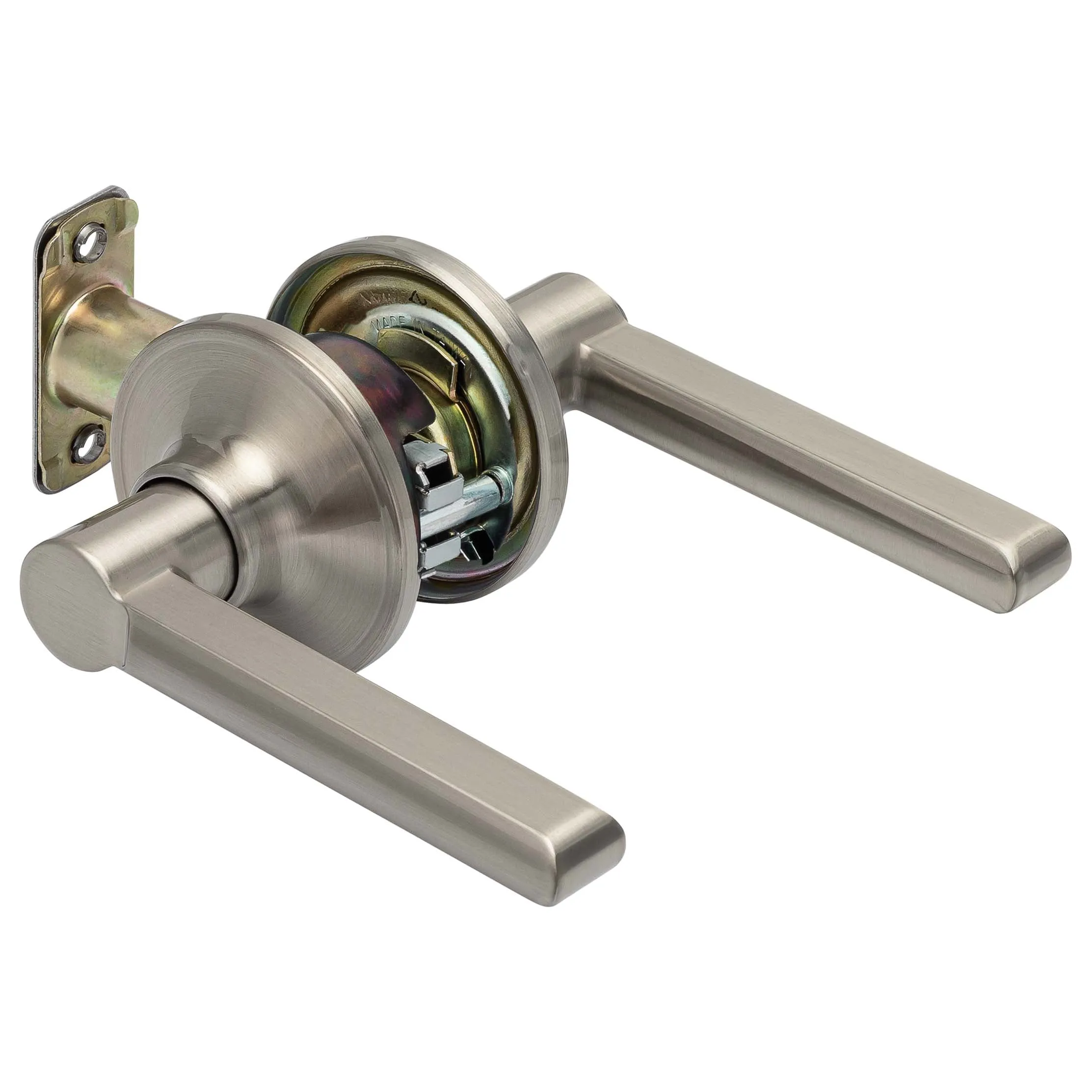 Door Lever Set Closet / Hall / Passage Function Contemporary Style Fallon Collection, ANSI 2, UL Fire Rated