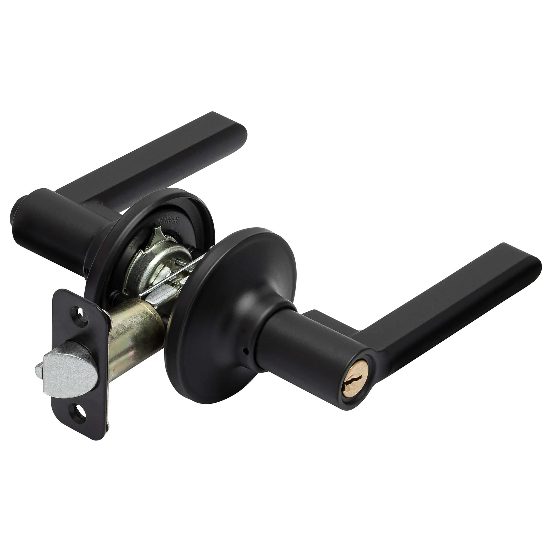 Door Lever Set Keyed / Entry Function Contemporary Style Fallon Collection