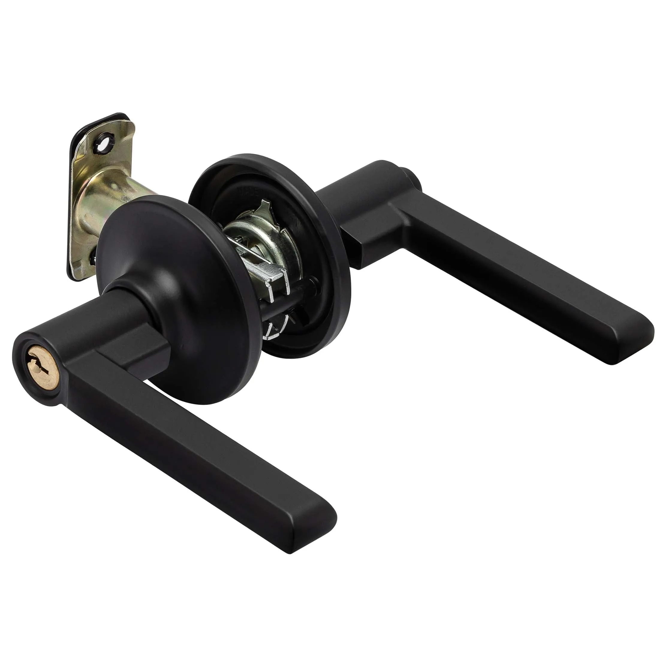 Door Lever Set Keyed / Entry Function Contemporary Style Fallon Collection