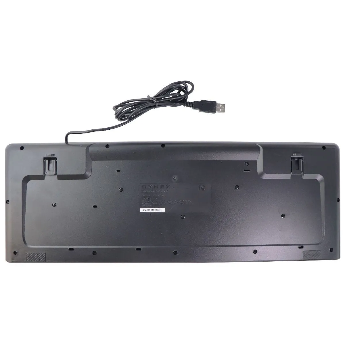 Dynex Wired USB Standard Full Size Keyboard for PC & More - Black (DX-WRK1401)