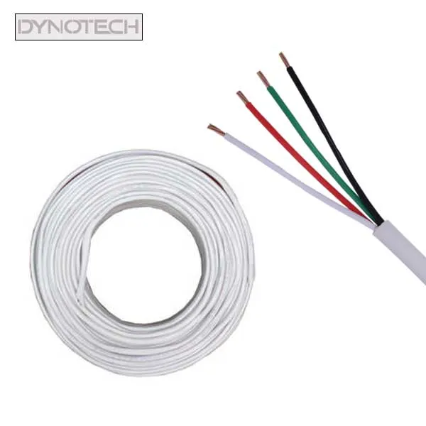 DynoTech - AC224 - 22/4C - Sound / Security - General Purpose Cable - STR - CM - 500ft - White
