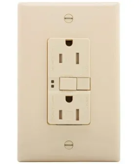 Eaton TRSGF15LA Self-Test Tamper Resistant GFCI Receptacle, 15 Amp