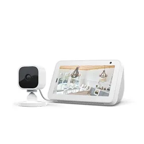 Echo Show 5, White   Blink Mini Camera, Works with Alexa