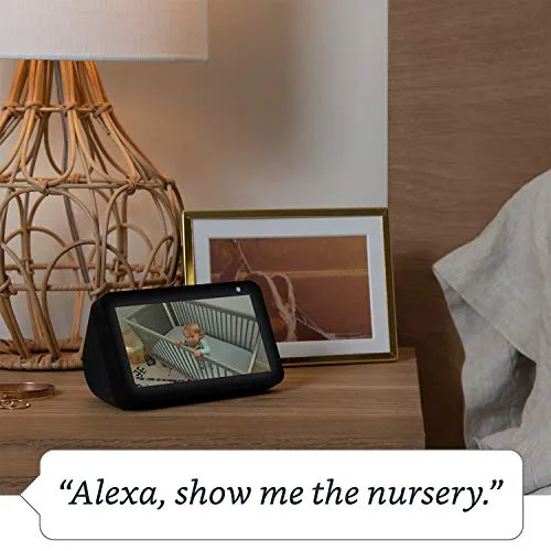 Echo Show 5, White   Blink Mini Camera, Works with Alexa