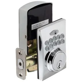 Electronic Keyless Deadbolt, Square Escutcheon