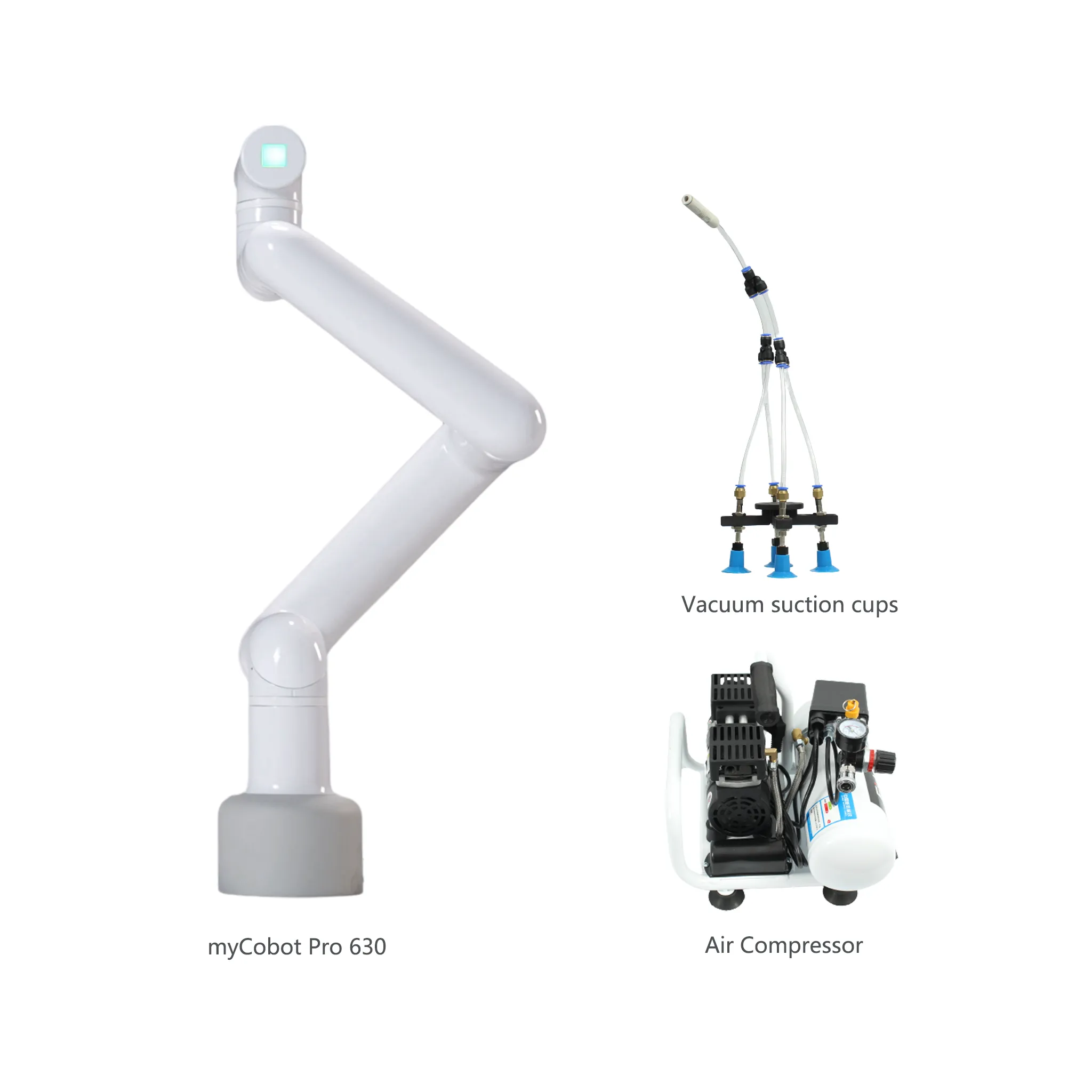 Elephant Robotics myCobot Pro 630 - 6 Dof Robotics Arm 2kg Payload Commercial Collaborative Robot (with Flat Base)