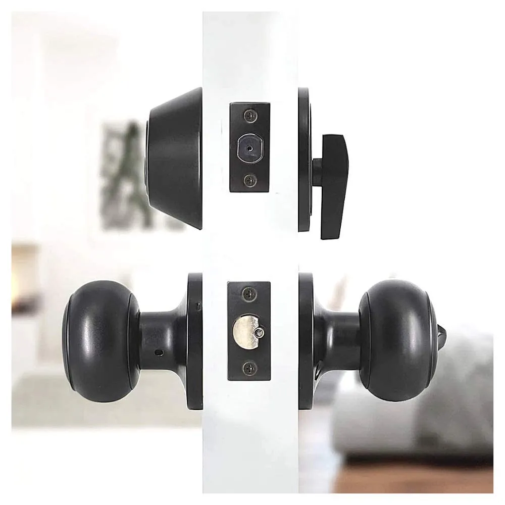 Entrance Door Knob with Deadbolt Lock Set - Keyed Alike Combo Pack - Oil Rubbed Bronze