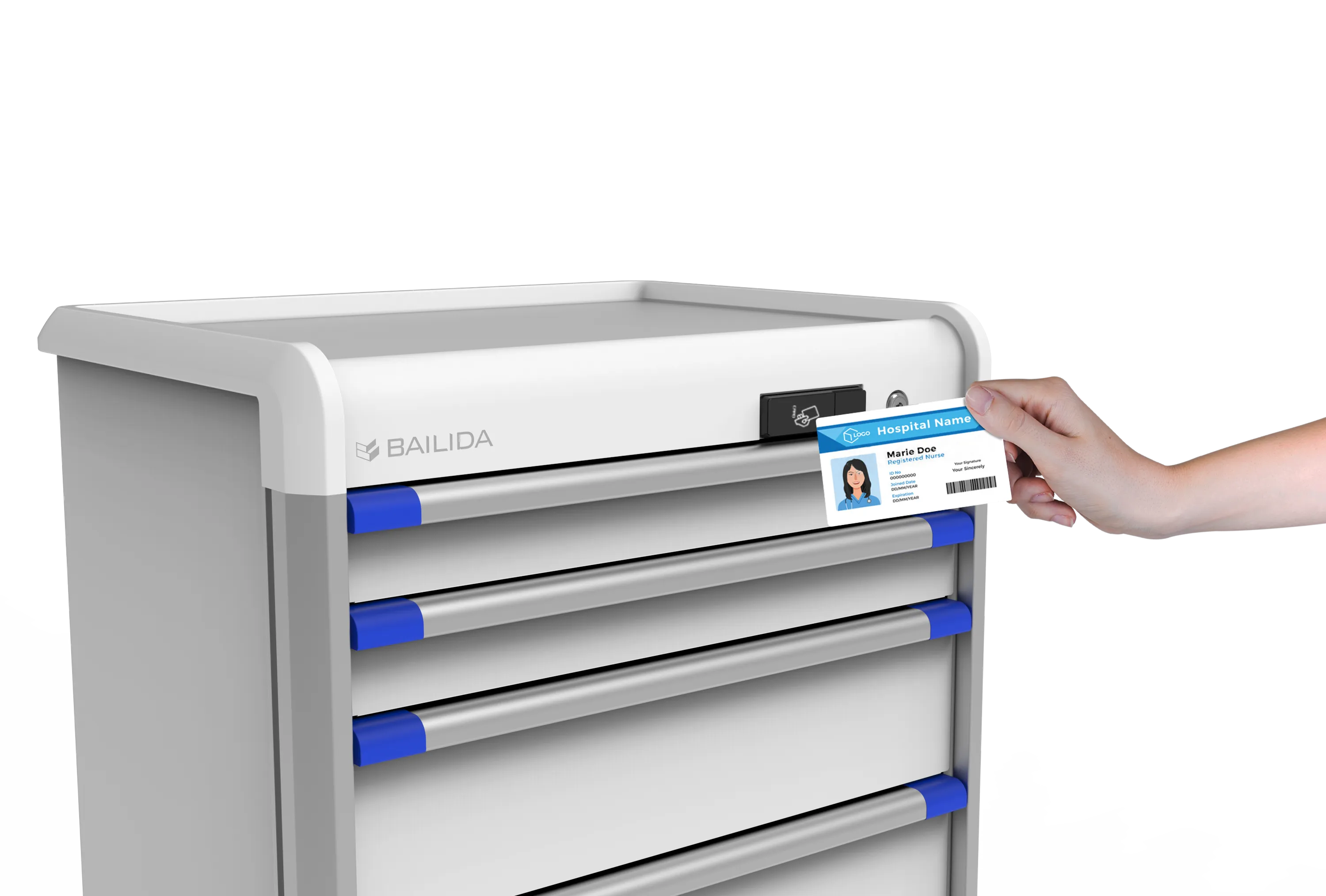 EX Procedure Cart with Proximity Lock