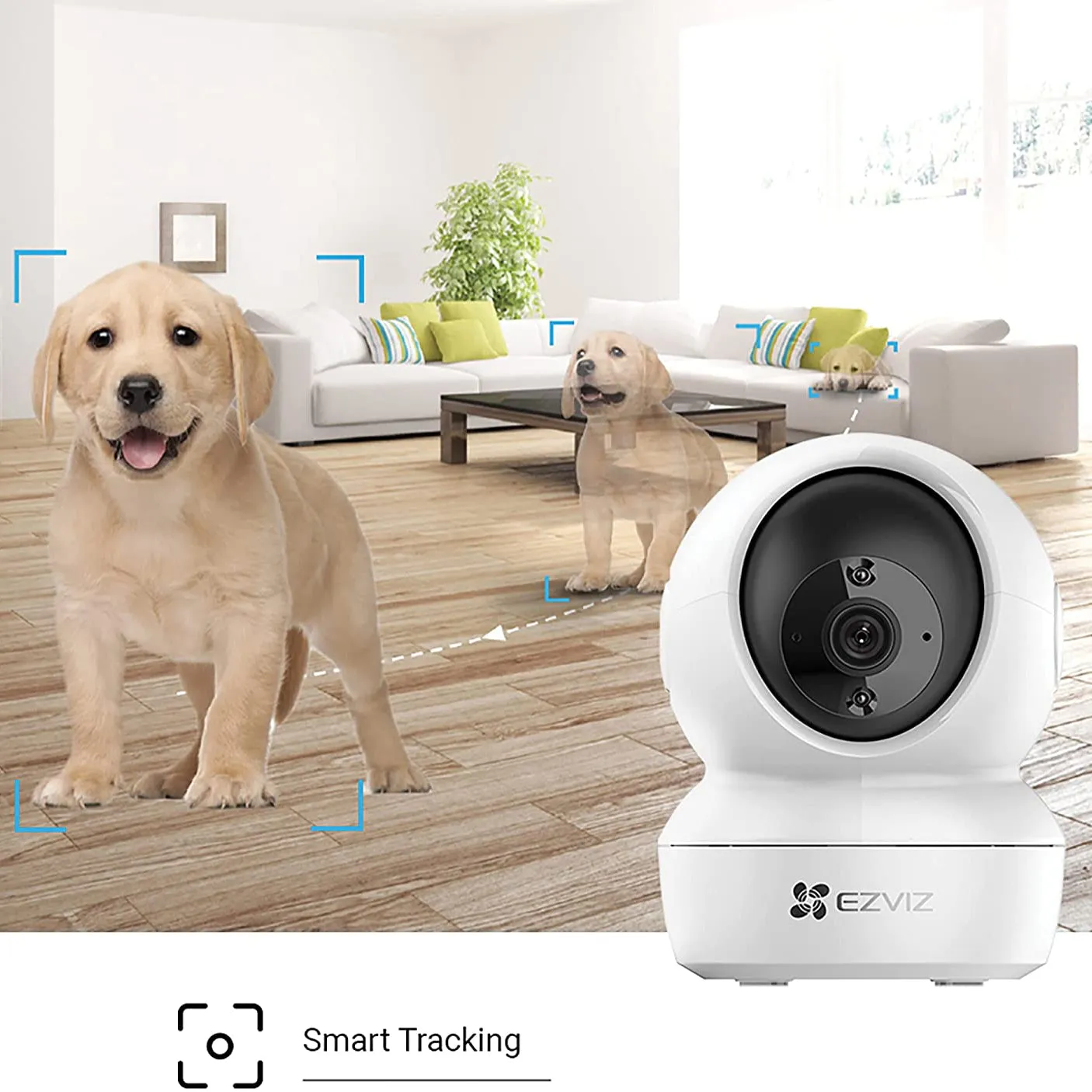 EZVIZ C6N 4MP Indoor WiFi Security Camera | Two-Way Audio, Pan & Tilt, Auto-Tracking, Smart AI Person Notifications, Night Vision