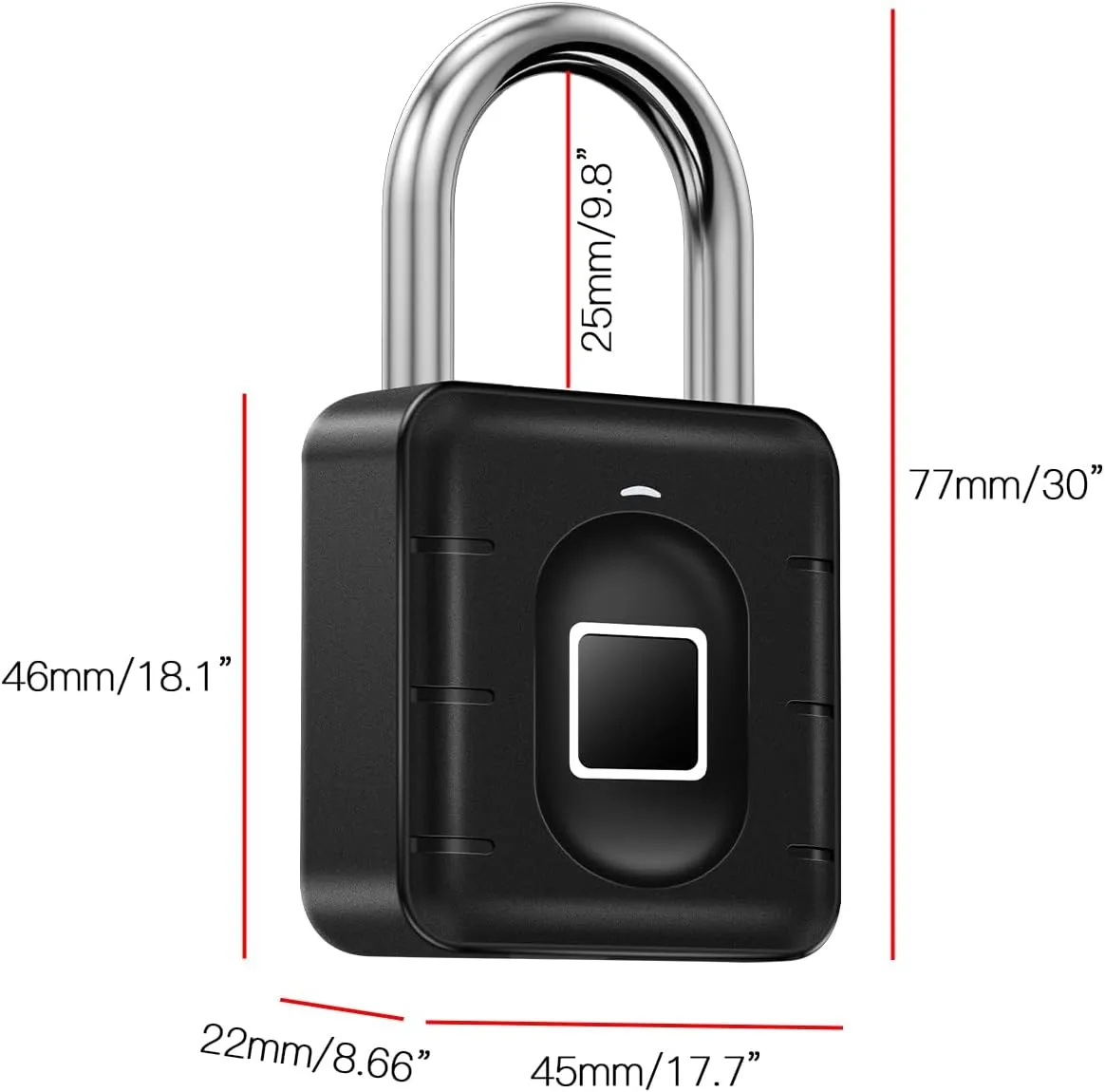 Fingerprint Padlock AICase Bluetooth Thumbprint Lock