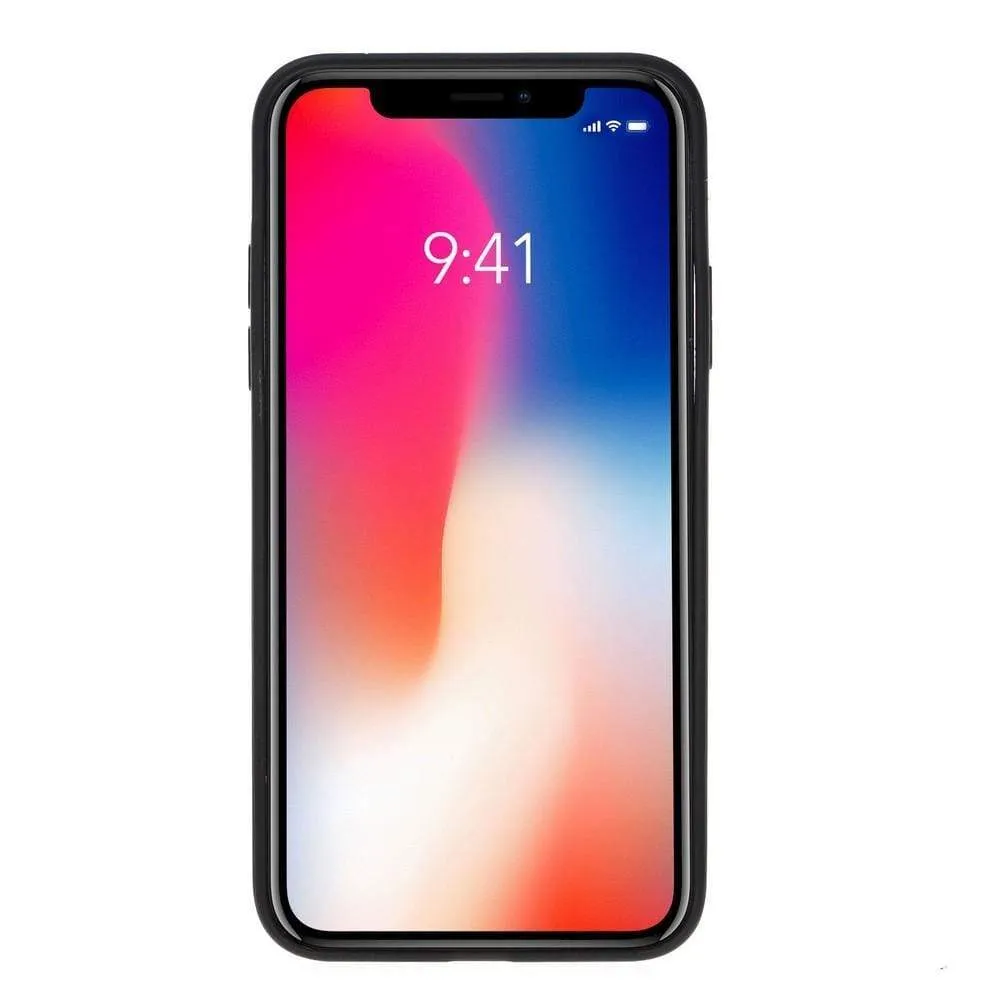 Flexible Leather Back Cover for Apple iPhone X Series