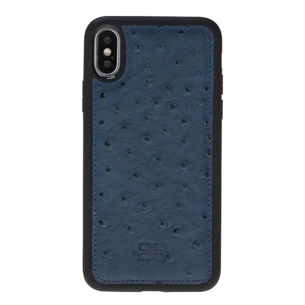 Flexible Leather Back Cover for Apple iPhone X Series