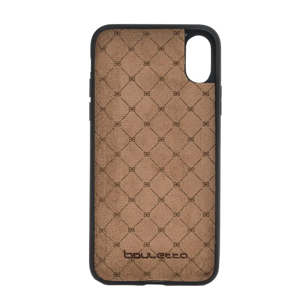 Flexible Leather Back Cover for Apple iPhone X Series
