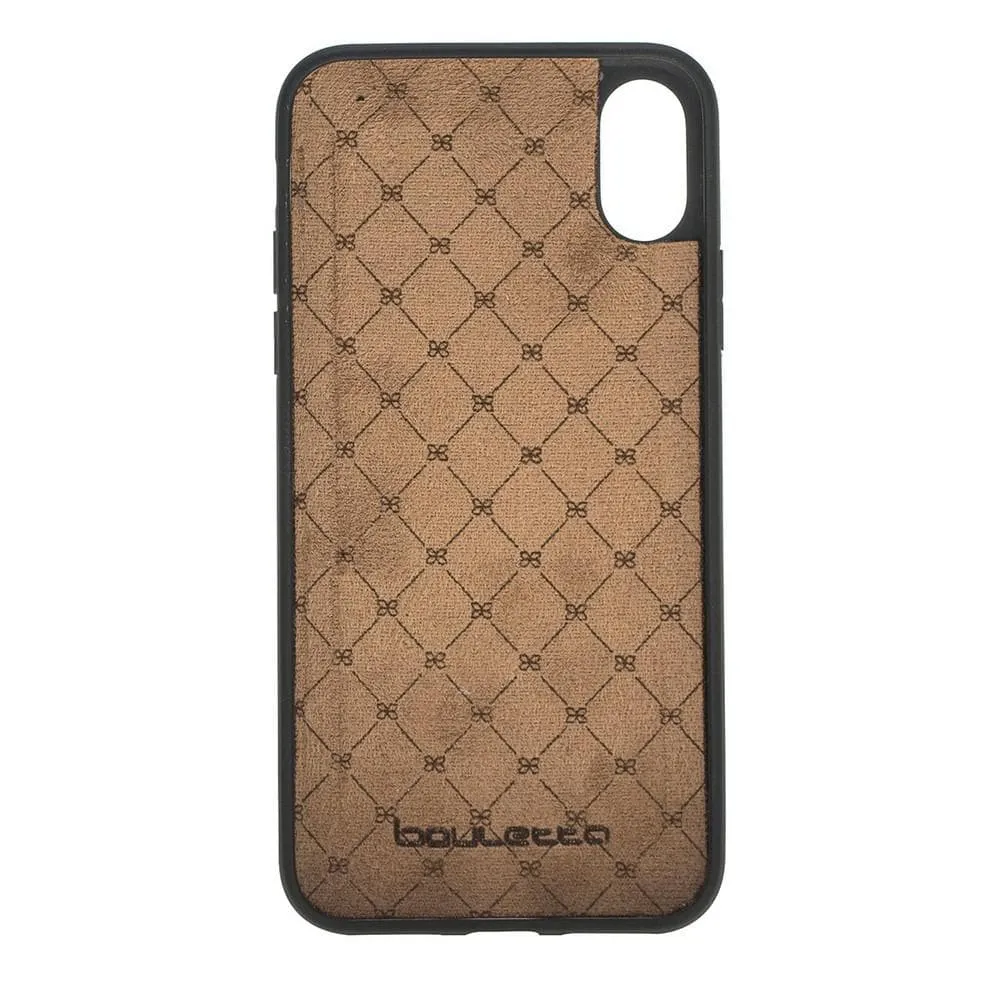 Flexible Leather Back Cover for Apple iPhone X Series