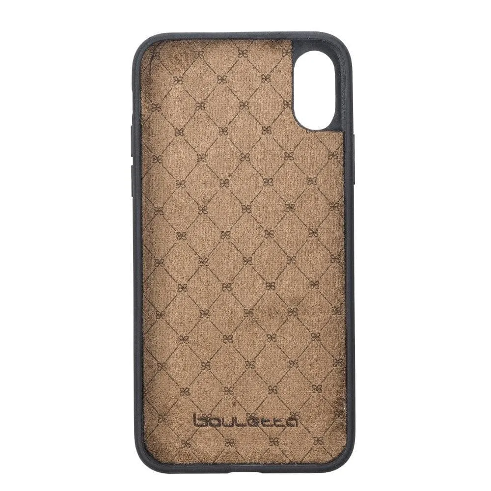 Flexible Leather Back Cover for Apple iPhone X Series