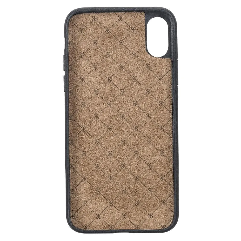 Flexible Leather Back Cover for Apple iPhone X Series