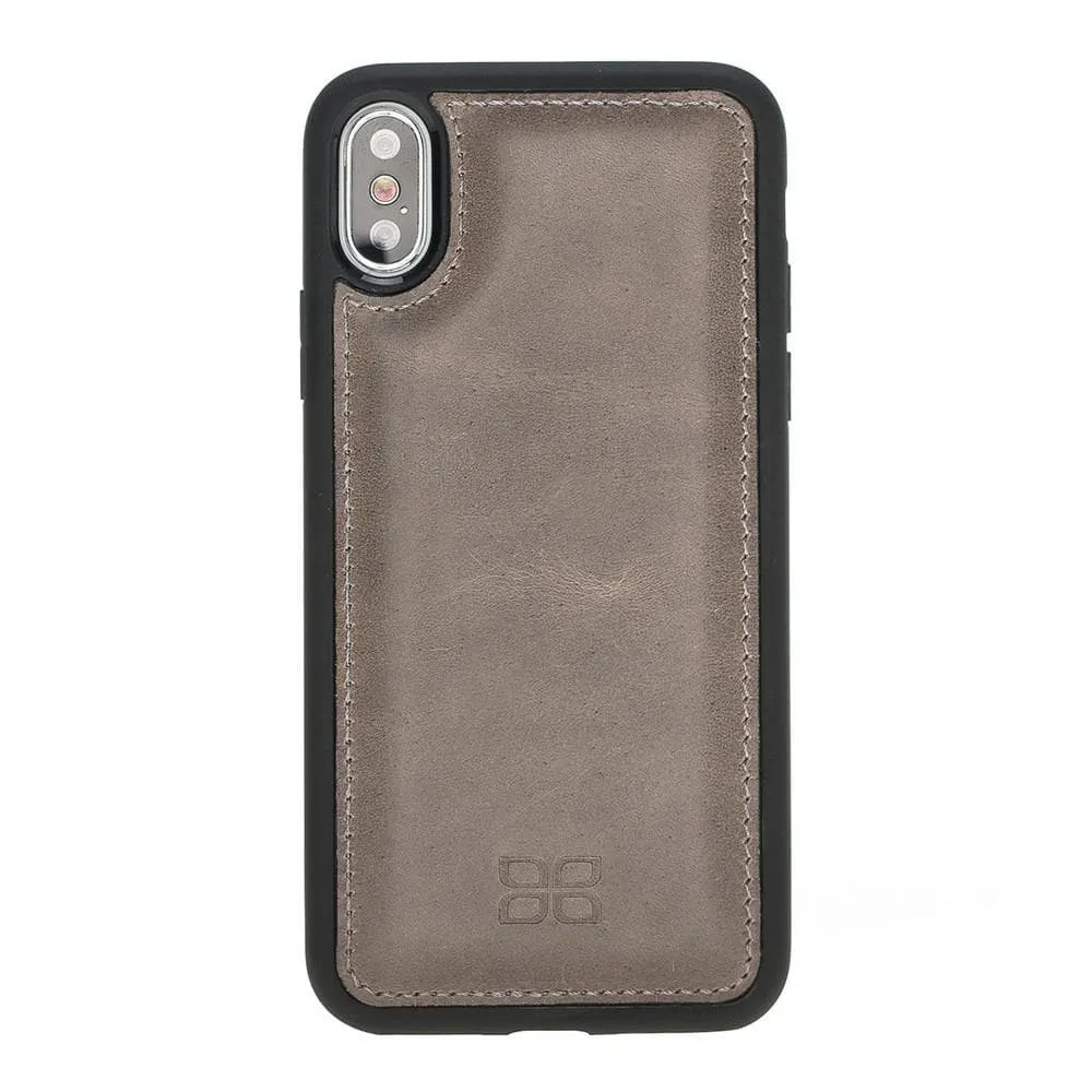 Flexible Leather Back Cover for Apple iPhone X Series