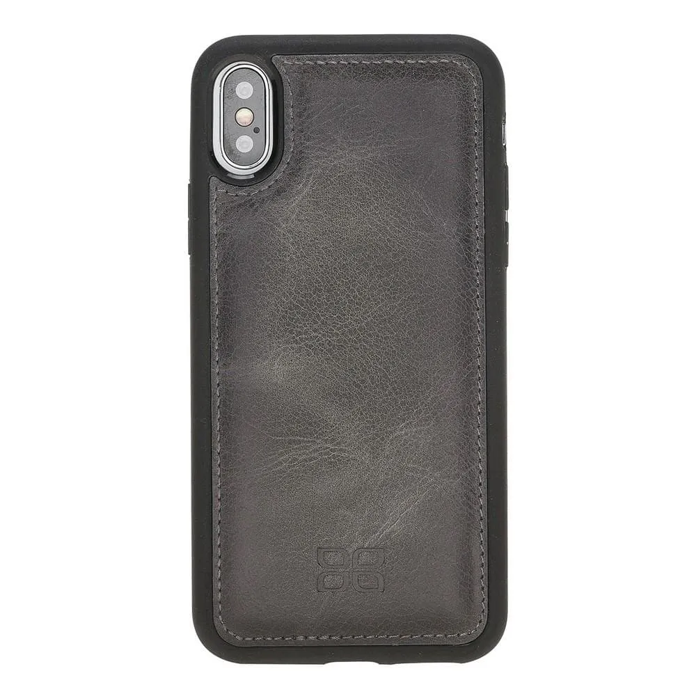 Flexible Leather Back Cover for Apple iPhone X Series
