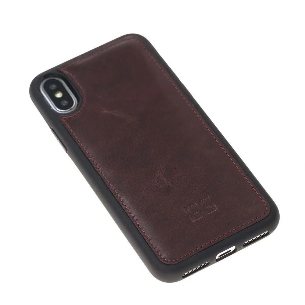 Flexible Leather Back Cover for Apple iPhone X Series