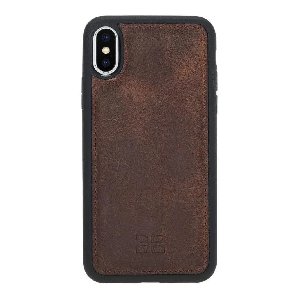 Flexible Leather Back Cover for Apple iPhone X Series