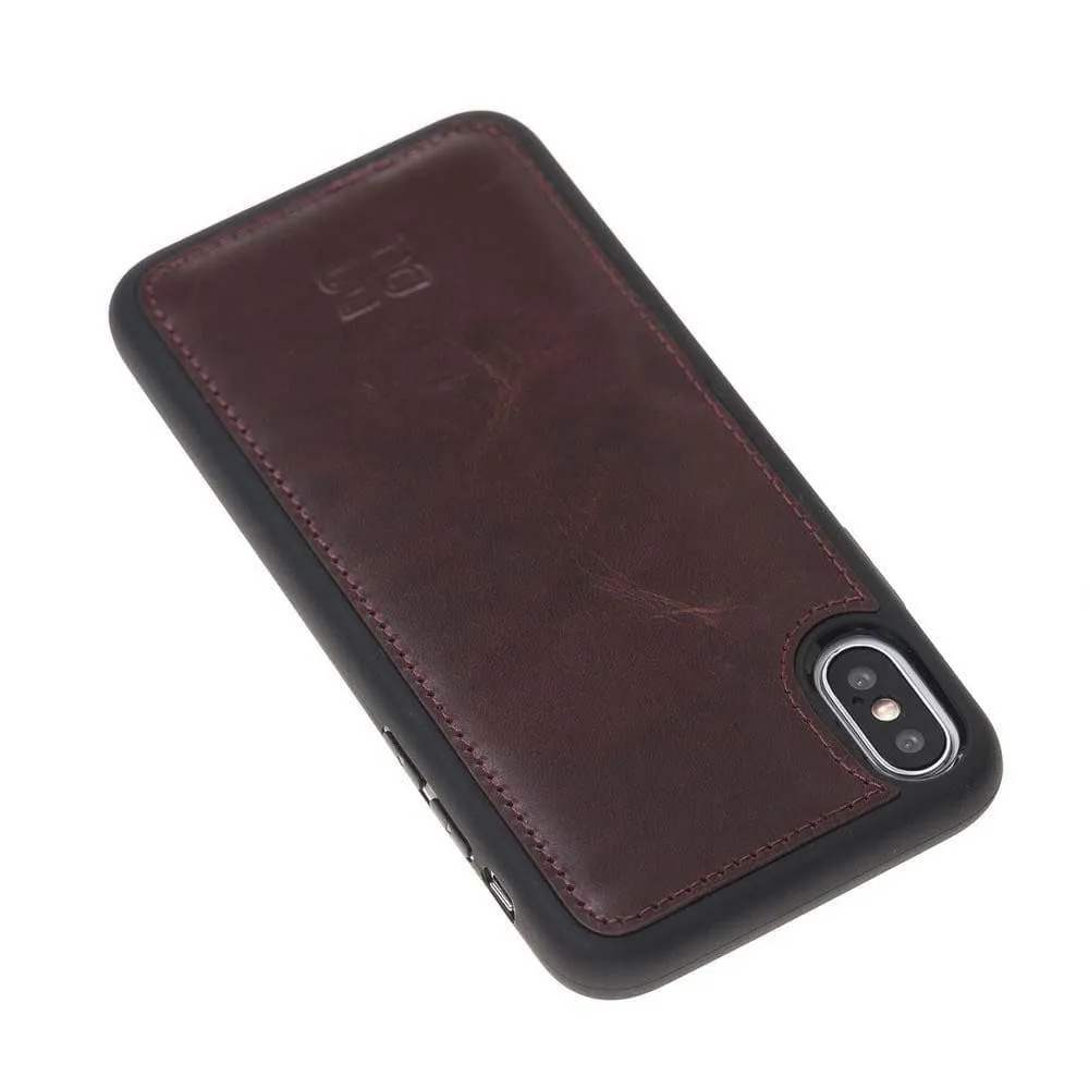 Flexible Leather Back Cover for Apple iPhone X Series
